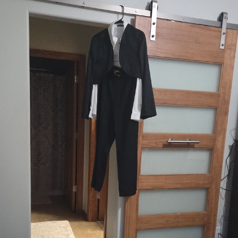 SHEIN Black and White Jumpsuit